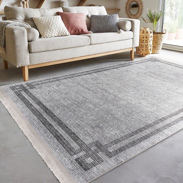 Tappeto grigio chiaro 160x230 cm - Mila Home-image-2