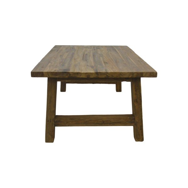 Tavolino in teak non trattato Lawas, 70 x 120 cm - HSM collection-image-2