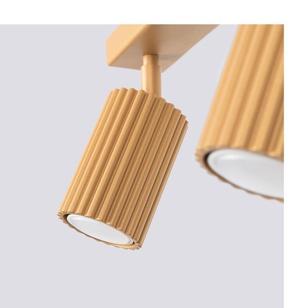 Faretto dorato 6,5x45 cm Gleam – Sollux-image-1