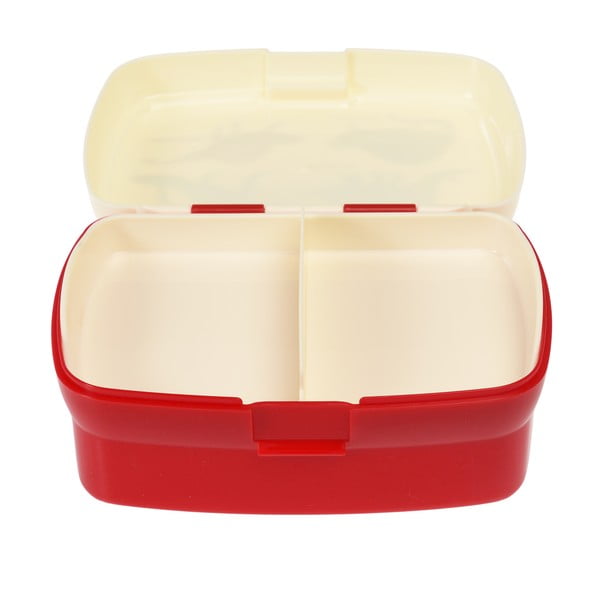 Portapranzo per bambini rosso/color crema Prehistoric Land – Rex London-image-2