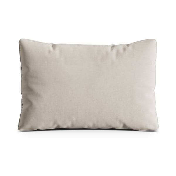 Cuscino per divano beige con rivestimento in velluto Kemi – Cosmopolitan Design