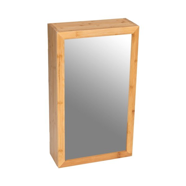 Mobile da bagno in legno di bambù con specchio Bambusa - Wenko-image-3