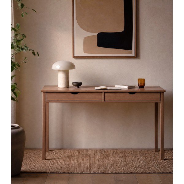 Tavolo da lavoro in legno di pino, lunghezza 140 cm Gava - Støraa-image-3