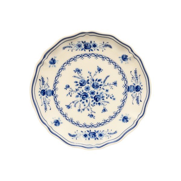 Piatto da dolce blu/beige in gres ø 17 cm Vila – Costa Nova