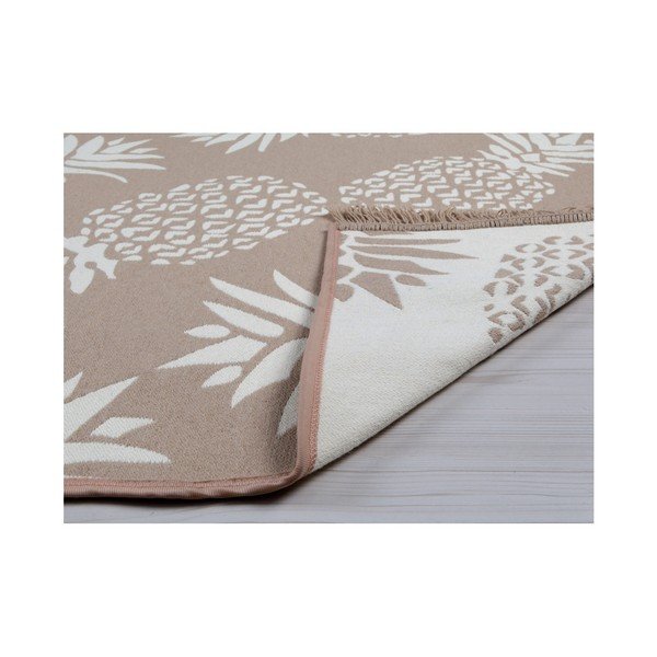 Tappeto bifacciale beige e bianco Pineapple, 120 x 180 cm - Cihan Bilisim Tekstil-image-3