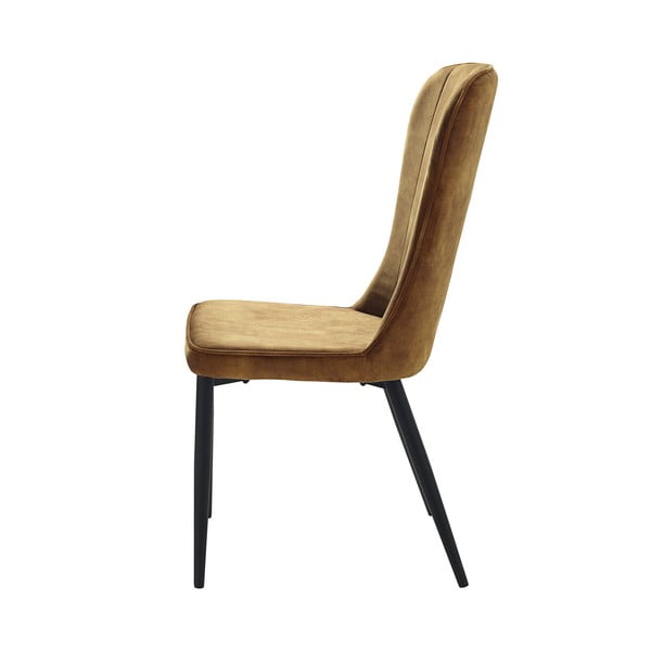 Sedia da pranzo gialla Hudson - Unique Furniture-image-2