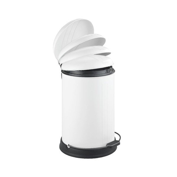 Bílý odpadkový koš Wenko Lagun, 12 l-image-1