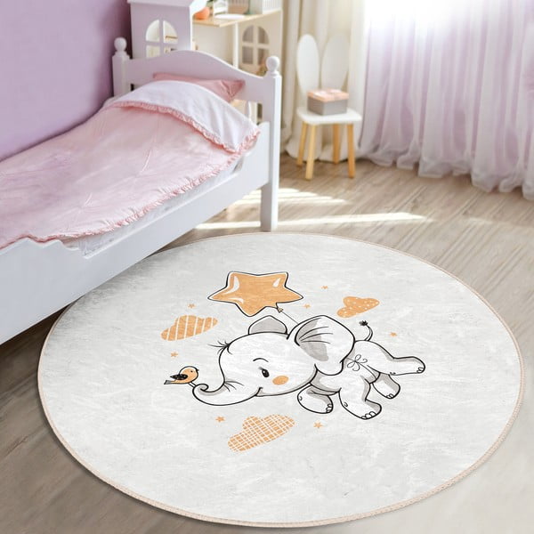 Tappeto per bambini crema ø 100 cm Comfort - Mila Home-image-1
