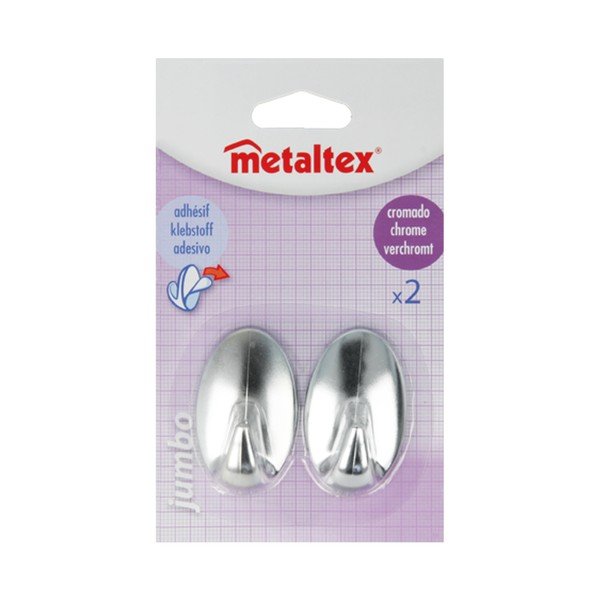 Set di 2 ganci autoadesivi in plastica Greg - Metaltex-image-2