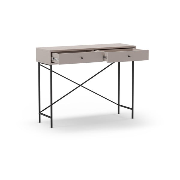 Tavolo consolle grigio/beige 35x110 cm Titan – Marckeric-image-3