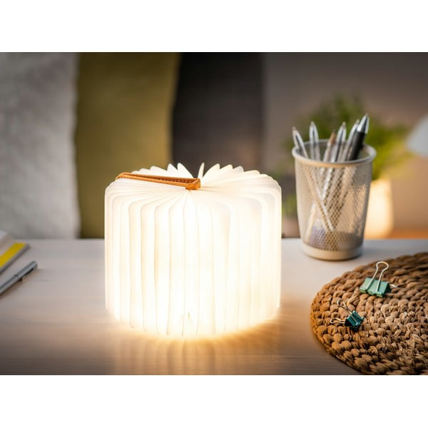 Decorazione luminosa arancione con ricarica USB Booklight – Gingko-image-1