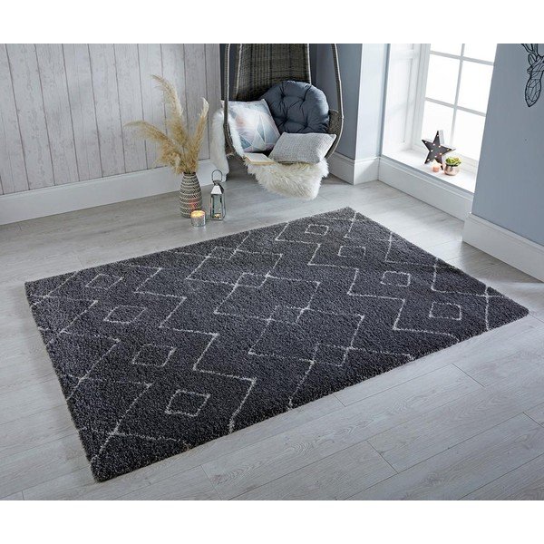 Tappeto grigio scuro 160x230 cm Imari - Flair Rugs-image-1