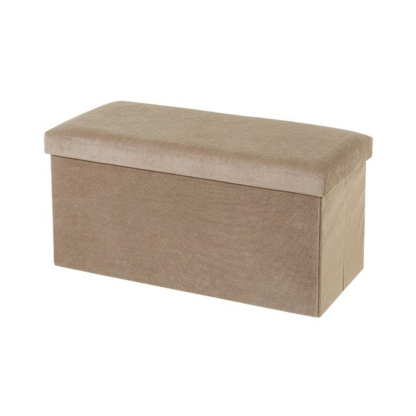 Sgabello in velluto beige Velvet - Casa Selección