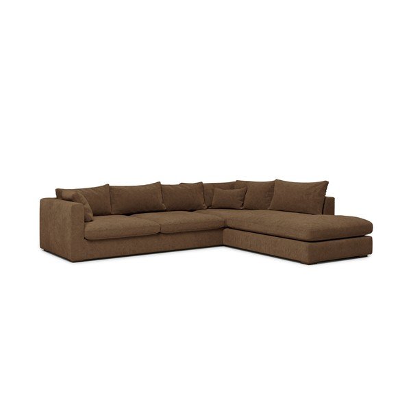 Divano angolare marrone (angolo destro) Comfy - Scandic-image-1