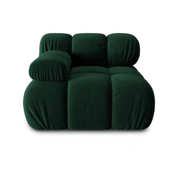 Modulo divano in velluto verde (angolo sinistro) Bellis - Micadoni Home