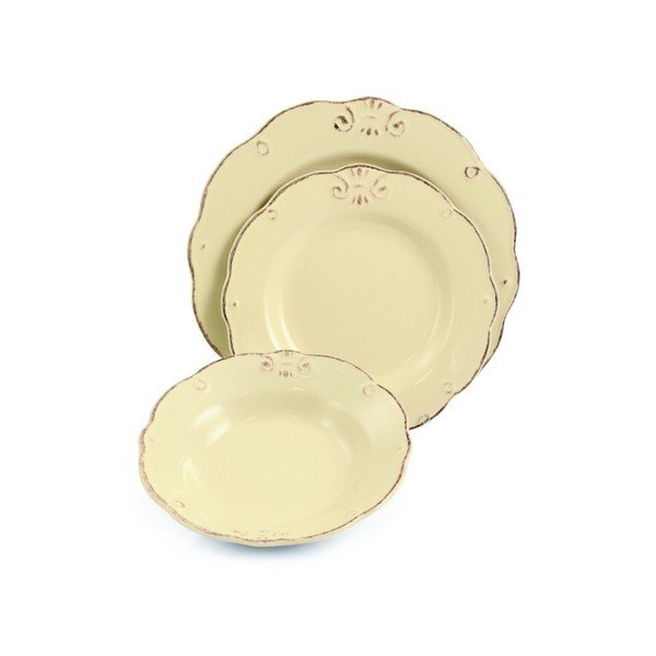 18dílný set nádobí Villa d'Este Duchessa Bianco