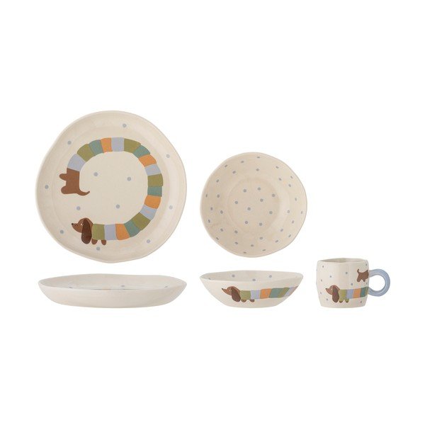 Set da pranzo per bambini in gres 3 pz Charlie – Bloomingville Mini-image-2