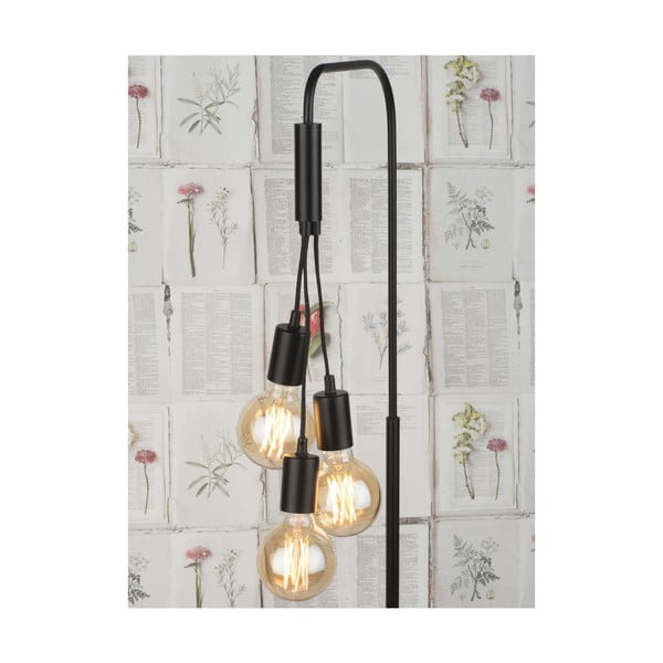 Lampada da terra nera e grigia con paralume in metallo (altezza 190 cm) Oslo - it's about RoMi-image-2