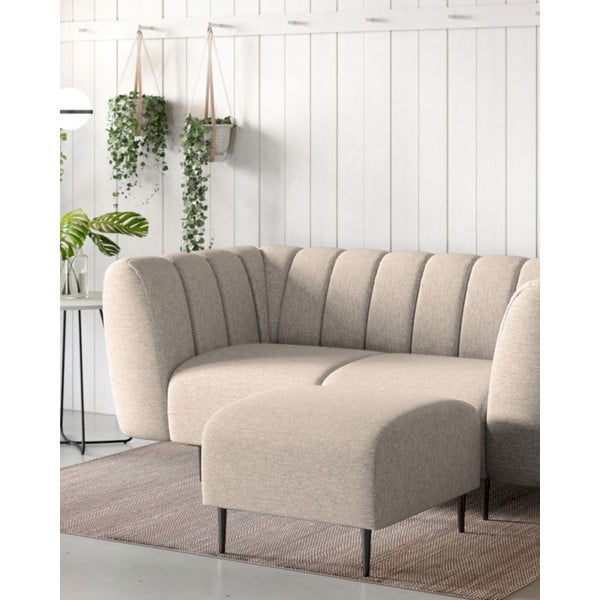 Poggiapiedi beige Shel – Ghado-image-1