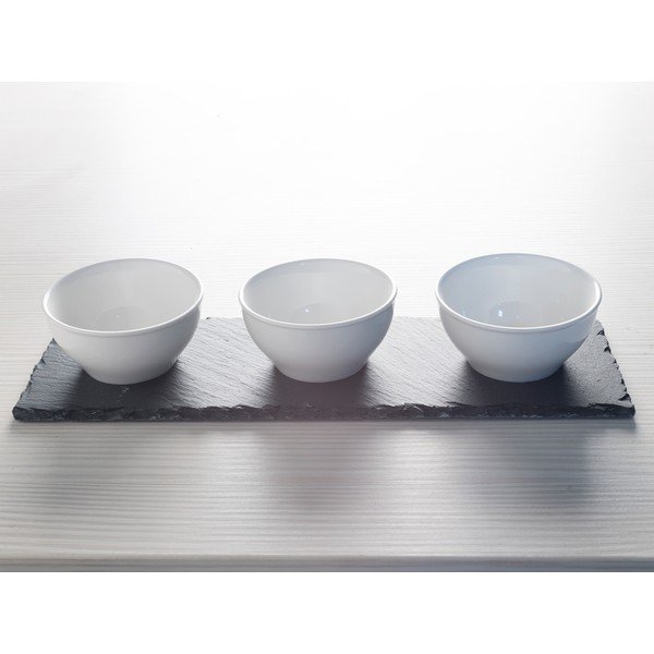 Set di 3 salsiere in porcellana bianca con base - Mikasa-image-1