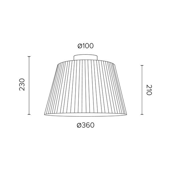 Lampada da soffitto crema KAMI CP, ⌀ 36 cm Kami - Sotto Luce-image-1