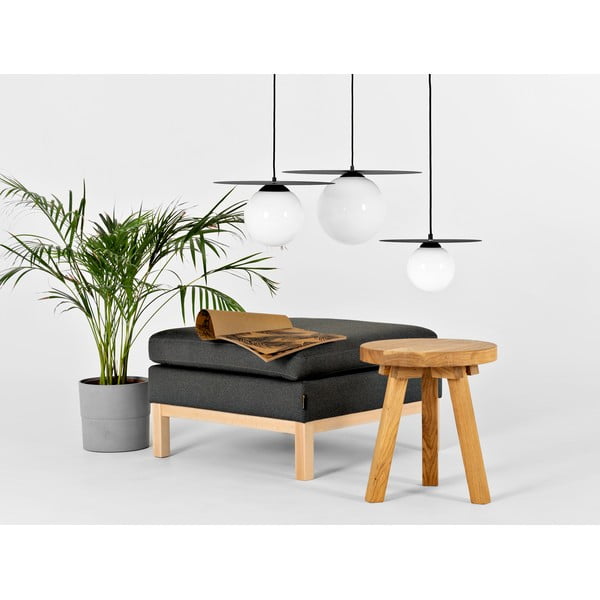 Lampadario nero con paralume in vetro ø 40 cm Skiva Ball - CustomForm-image-2