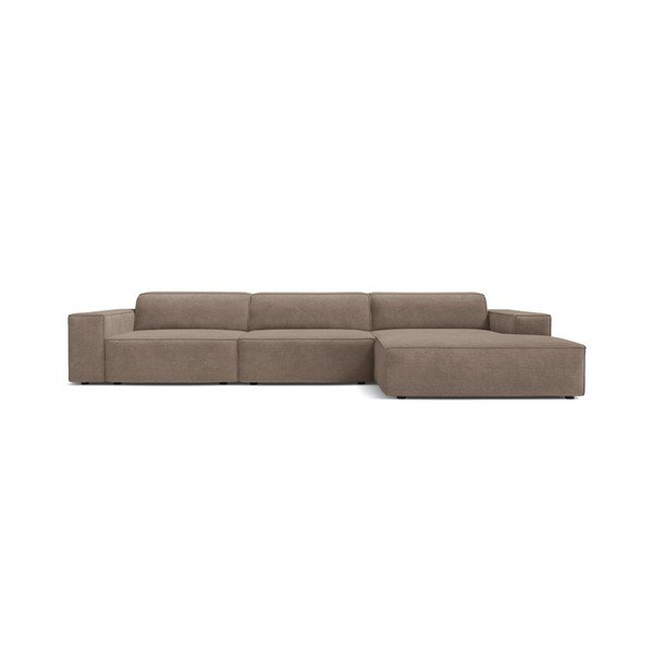 Divano angolare componibile beige (con penisola a destra/con chaise lounge) Jodie – Micadoni -image-1