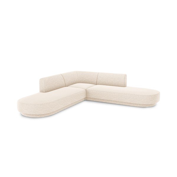 Divano angolare crema Miley - Micadoni Home