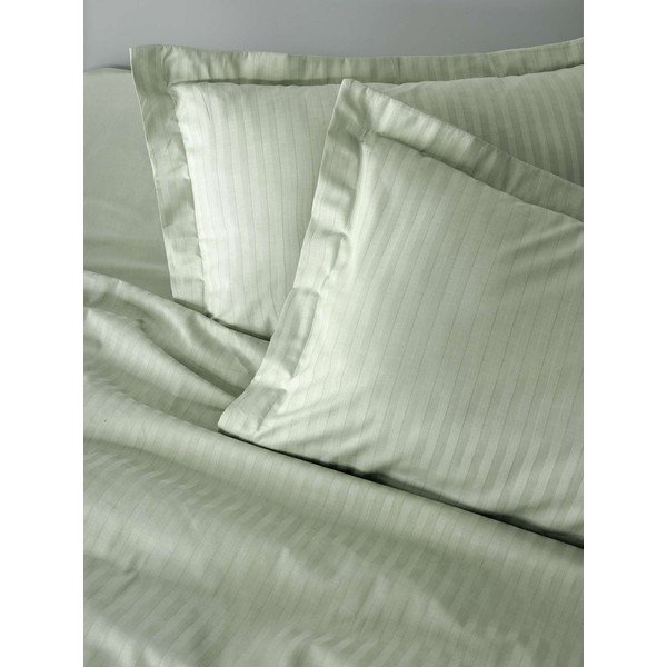 Set copripiumino e federa color salvia per letto singolo 200x140 cm Stripe  – Mijolnir-image-4