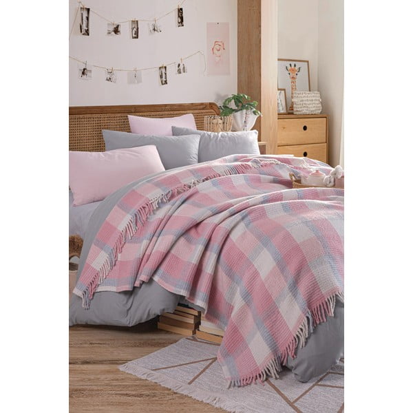 Copriletto rosa 180x220 cm Warm Soft – Mijolnir-image-1