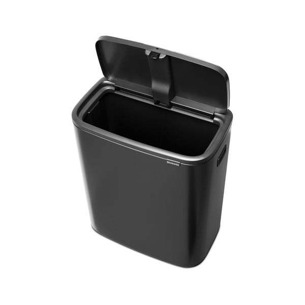 Bidone per rifiuti in acciaio grigio scuro touch 60 l Bo Touch Bin - Brabantia