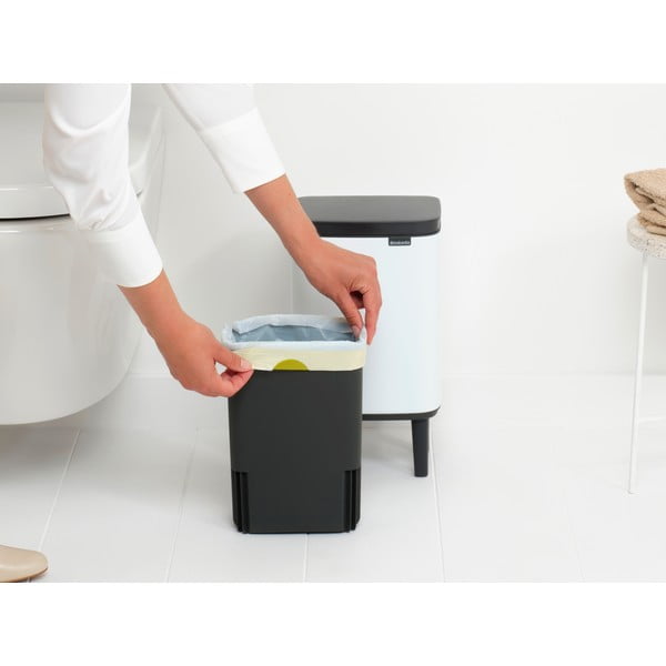Cestino per la spazzatura bianco in acciaio 4 l Bo Hi – Brabantia-image-4