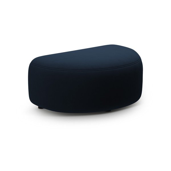 Poggiapiedi blu con rivestimento in velluto Kate – Micadoni 