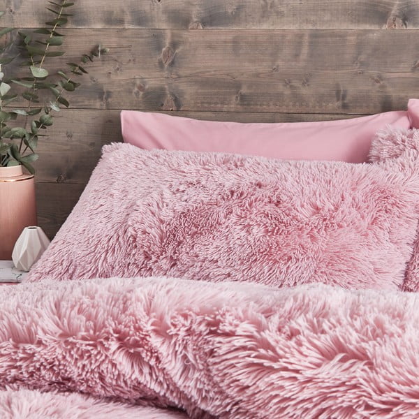 Biancheria da letto in microfelpa rosa , 135 x 200 cm Cuddly - Catherine Lansfield-image-2
