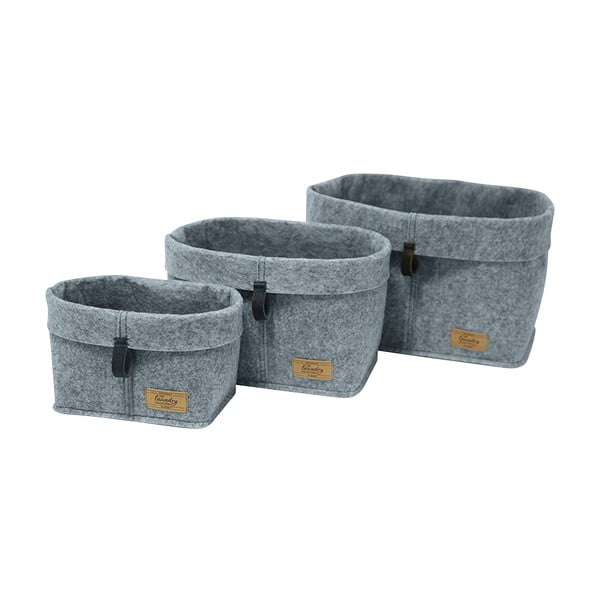 Organizzatore tessile grigio Feltro, 30 x 18 cm Feli - Wenko-image-3