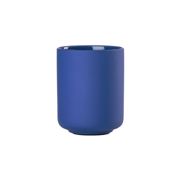 Tazza in gres blu per spazzolini da denti Ume - Zone