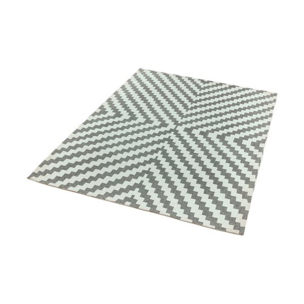 Tappeto grigio e bianco Geo, 120 x 170 cm - Asiatic Carpets-image-2