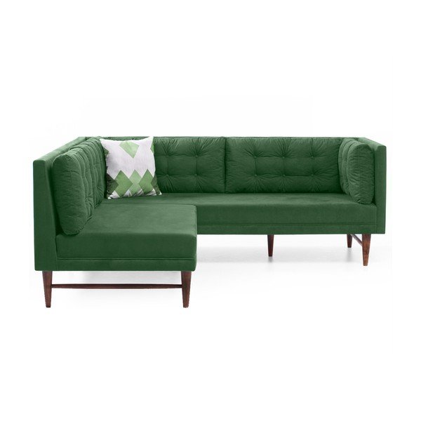 Divano angolare verde Barbara - Balcab Home