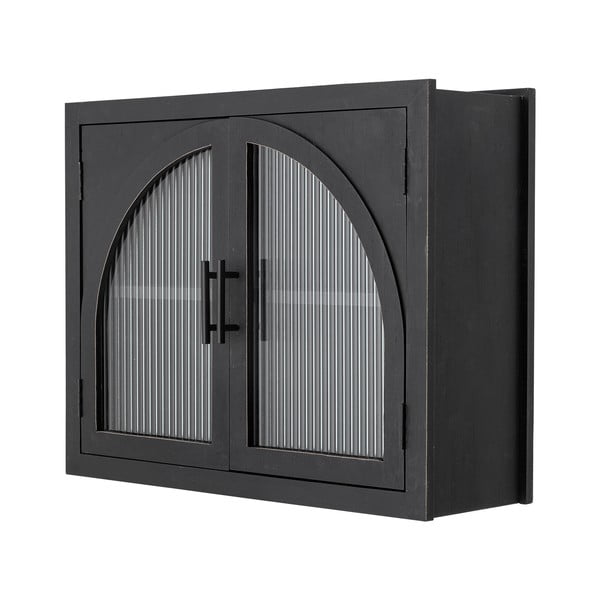 Vetrina nera in abete massiccio da appendere 62x49x23 cm Lario - Bloomingville-image-2