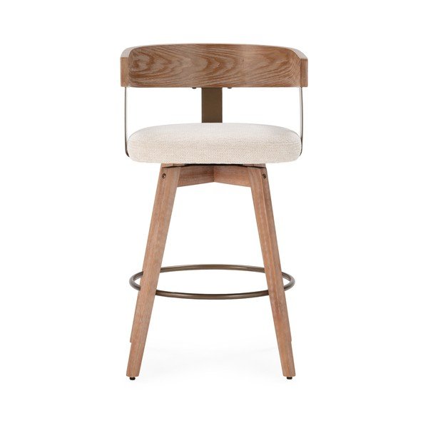 Set di sbagelli da bar color crema/di colore naturale in imbottito con braccioli 2 pz Ilia – MOME-image-3