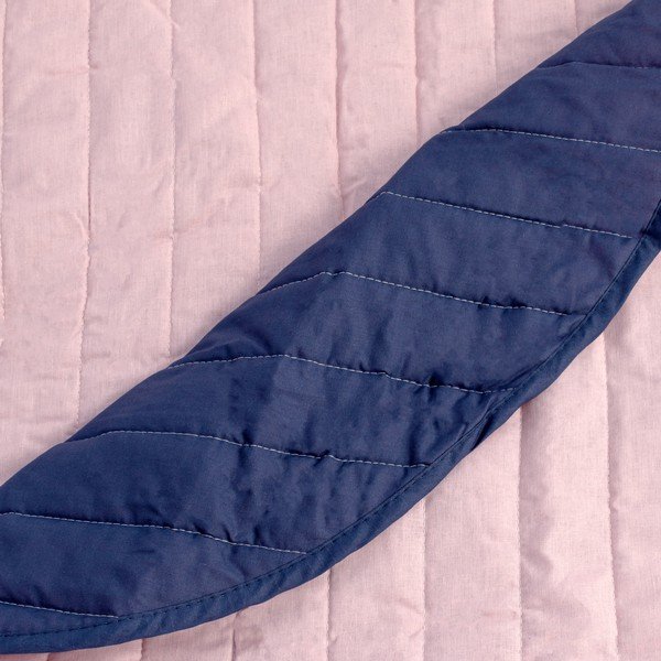 Copriletto trapuntato in cotone blu e rosa 180x260 cm Dash - Happy Friday-image-4