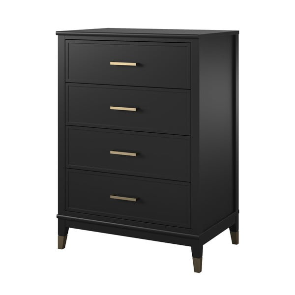 Cassettiera nera , 75 x 106 cm Westerleigh - CosmoLiving by Cosmopolitan-image-2