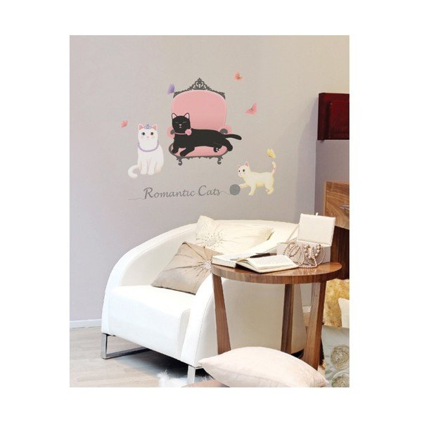 Set di adesivi di gatti romantici - Ambiance