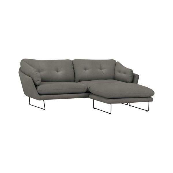 Set šedozelené pohovky a sedacího pufu Windsor & Co Sofas Comet-image-1