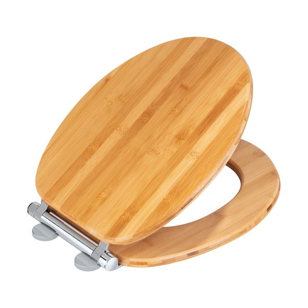 Sedile per WC in legno con chiusura facilitata Bamboo, 35 x 41 cm - Wenko-image-2