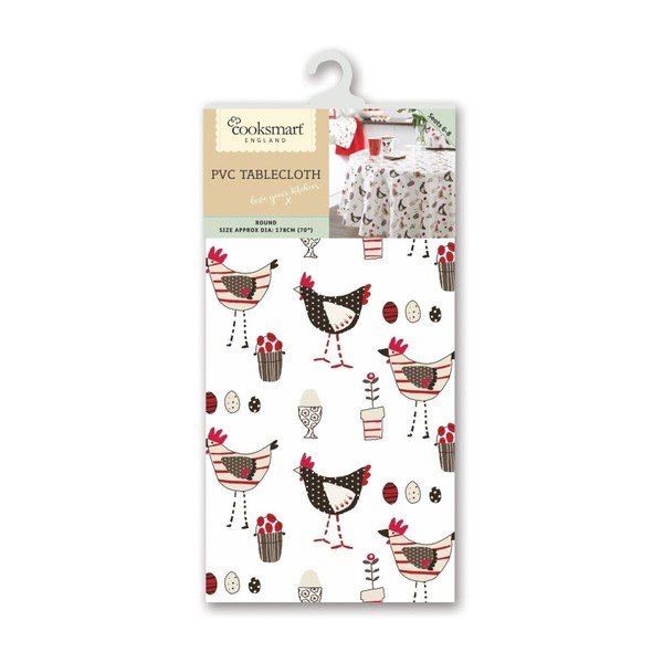 Kulatý ubrus Cooksmart England Chicken, PVC