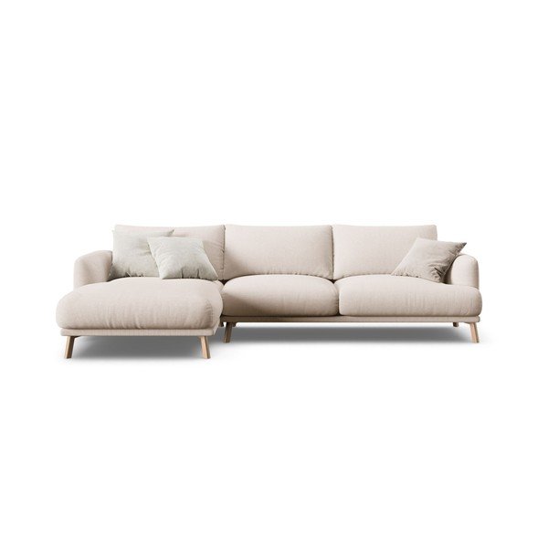 Divano angolare beige (con penisola a sinistra/con chaise lounge) Naomi – Micadoni -image-2