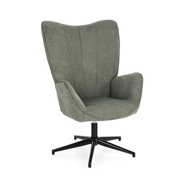 Poltrona verde girevole Inas – Bizzotto