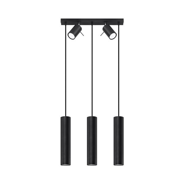 Lampada a sospensione nera con paralume in metallo 45x5 cm Etna - Nice Lamps