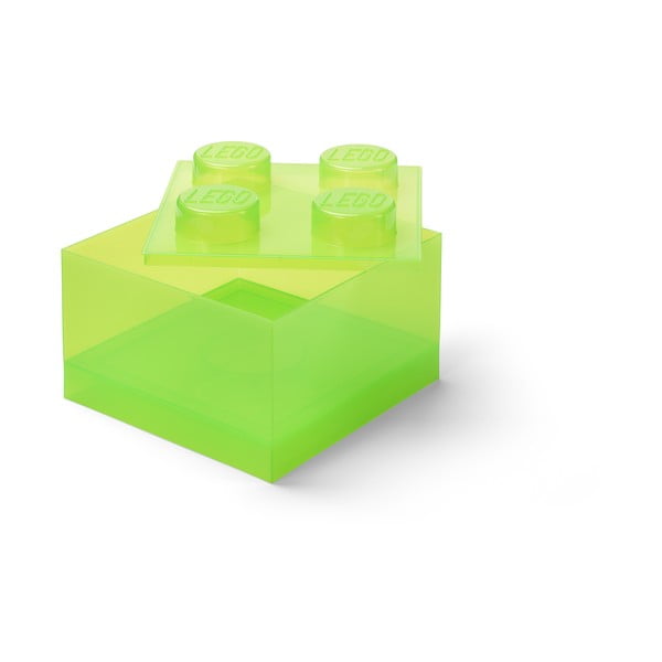 Scatola per bambini verde in plastica 25x25x18 cm – LEGO®-image-3